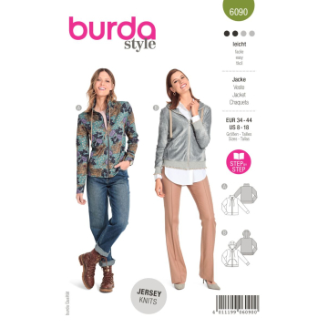 vestje (maat 34-44) Burda 6090