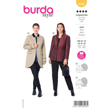 jasje (maat 44-54) Burda 6096