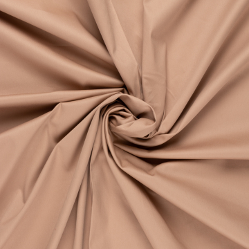 licht camel satijnkatoen met stretch