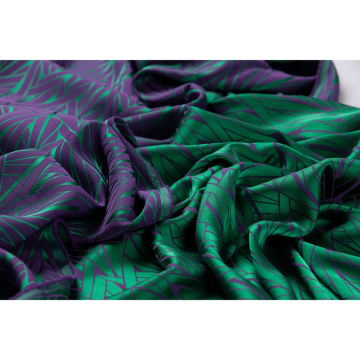 groen paars jacquard stof