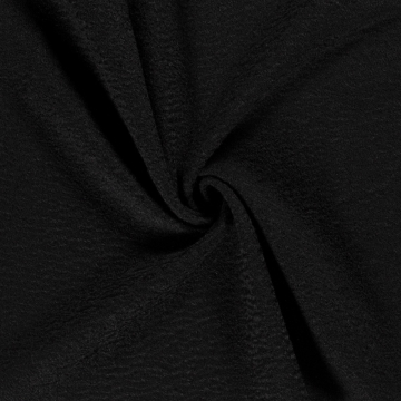 zwart bouclé mohair look stof