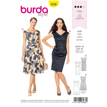 zomerjurk (maat 34-44) Burda 6236