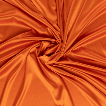 oranje stretch zijde crepe satijn Italiaans import