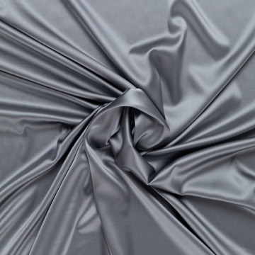 zilver stretch zijde crepe satijn Italiaans import