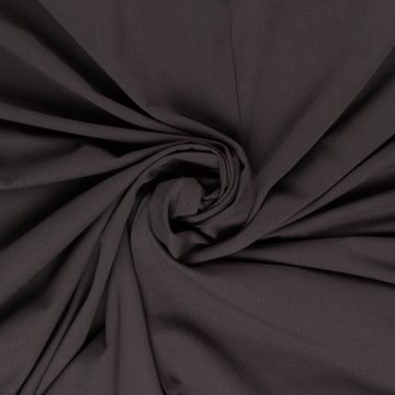 sandwashed lyocell katoen mix met stretch donkerbruin