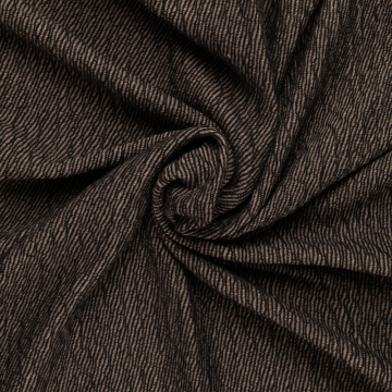 bruin gestreept wolmix tweed stof italiaans import