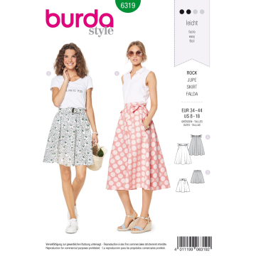 rok (maat 34-44) Burda 6319