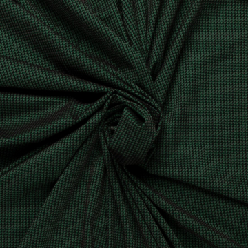 groen zwart pied de poule stretch punta di roma stof Italiaans import