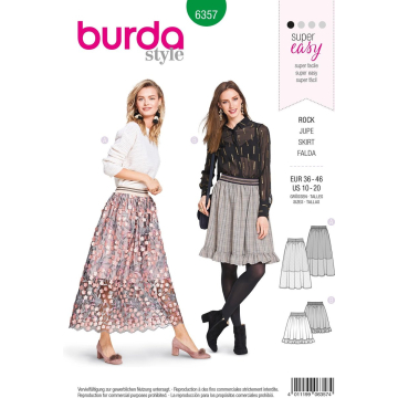 rok (maat 36-46) Burda 6357