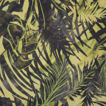 donkergroen met lime viscose stof