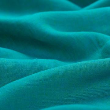 groen turquoise linnen melange stof  Italiaans import