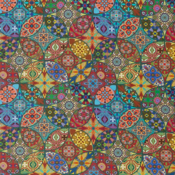 multicolor cool viscose stof Italiaans import
