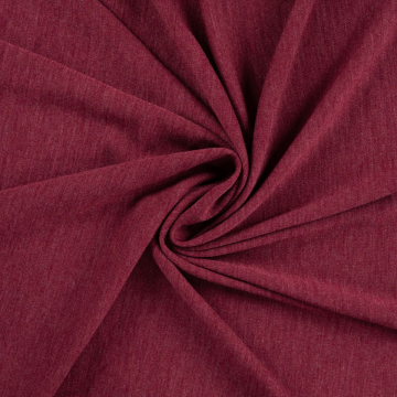 BORDEAUX melange merino wol jersey