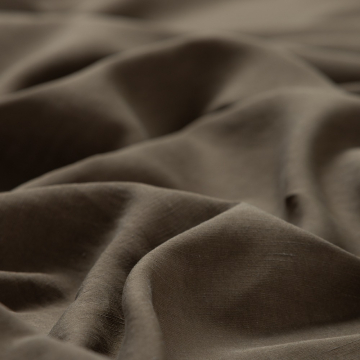 Khaki linnen viscose stof