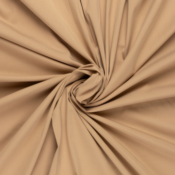 camel tencel katoen mix stof met stretch