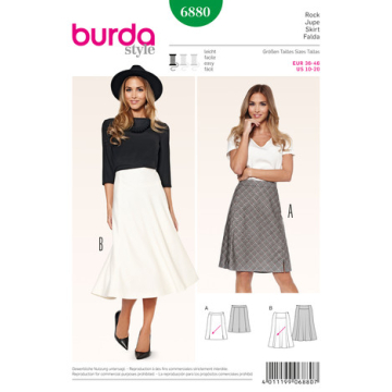 rok (maat 36-46) Burda 6880