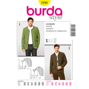 jasje janker (maat 50-60) Burda 7291