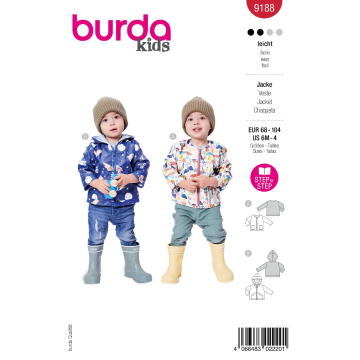 jasje (maat 68-104) Burda 9188