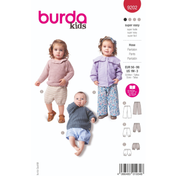 broekje (maat 56-98) Burda 9202