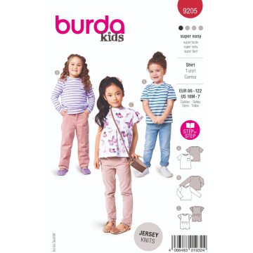 shirt (maat 86-122) Burda 9205