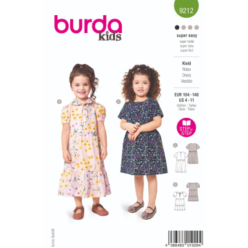 zomerjurkje (maat 104-146) Burda 9212
