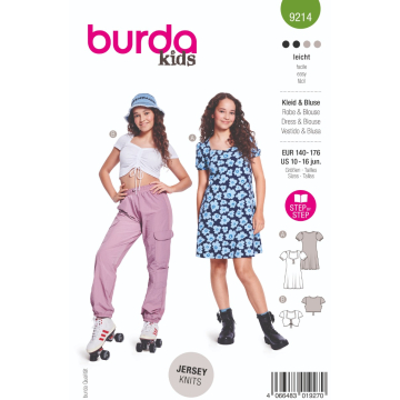 zomerjurkje en topje (maat 140-176) Burda 9214