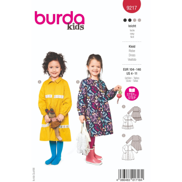 jurk (maat 104-146) Burda 9217