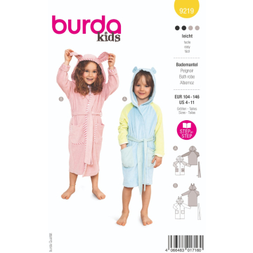 badjas (maat 104-146) Burda 9219