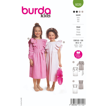 feestjurk (maat 92-128) Burda 9220