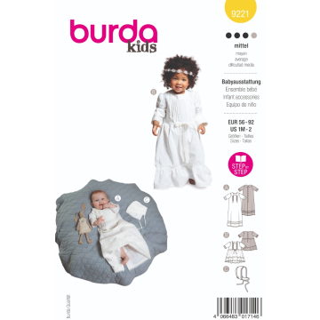 doopjurk (maat 56-92) Burda 9221