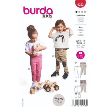 broek (maat 86-116) Burda 9222