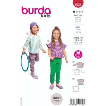 shirt (maat 98-140) Burda 9223