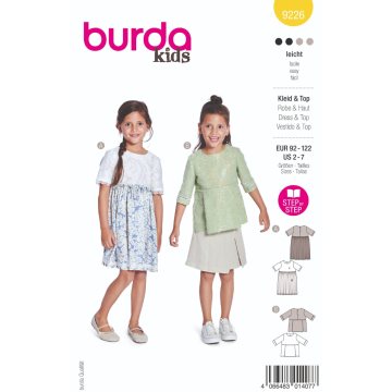 jurk en top (maat 92-122) Burda 9226