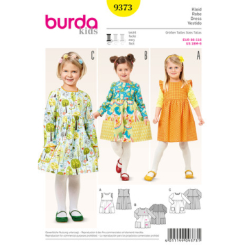 jurkje (maat 86-116) Burda 9373