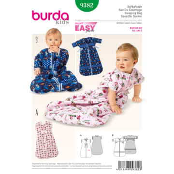 slaapzak (maat 62-92) Burda 9382