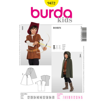 Robin Hood (maat 122-170) Burda 9472