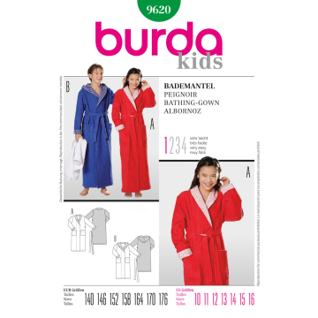 badjas (maat 140-176) Burda 9620
