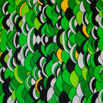 groen gedessineerd stretch katoen stof