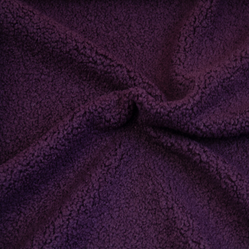 paars double-face teddy fleece stof