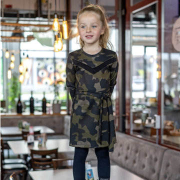punta di roma met zwart olijfgroen beige camouflage dessin