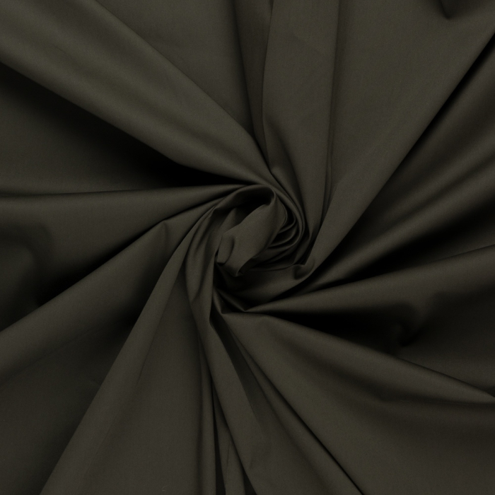 Böttger Stoffenwinkel - mos groen satijn katoen viscose met stretch - 51439