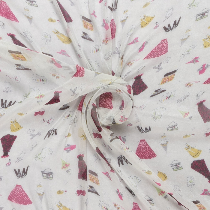 Böttger Stoffenwinkel - chiffon stof bedrukt - 51712