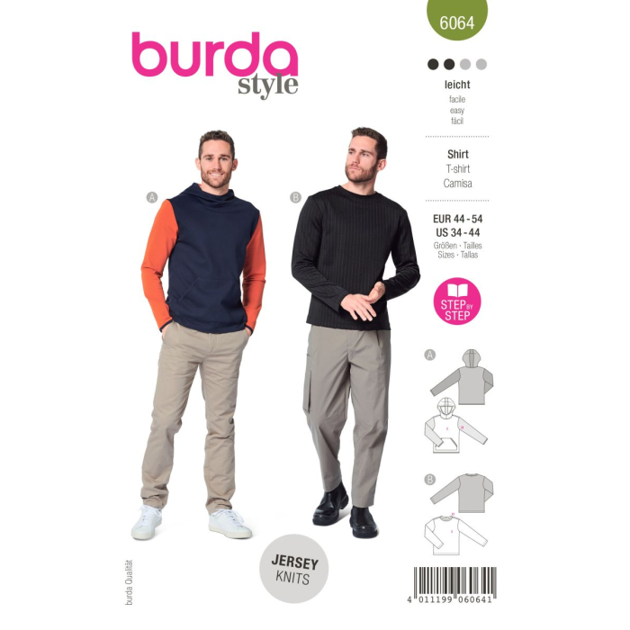 Böttger Stoffenwinkel - shirt (maat 44-54) Burda 6064 - burda6064