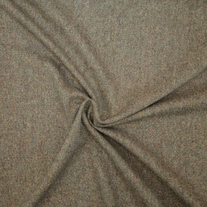 Böttger Stoffenwinkel - bruin TWEED wolmix stof met stretch Italiaans import - 64589