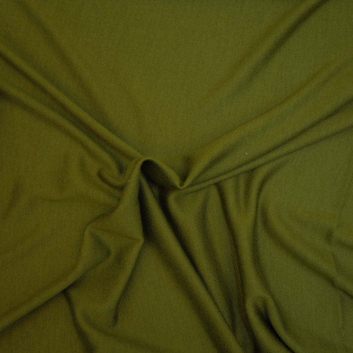 Böttger Stoffenwinkel - mosgroen MERINO wol stof italiaans import - 64608
