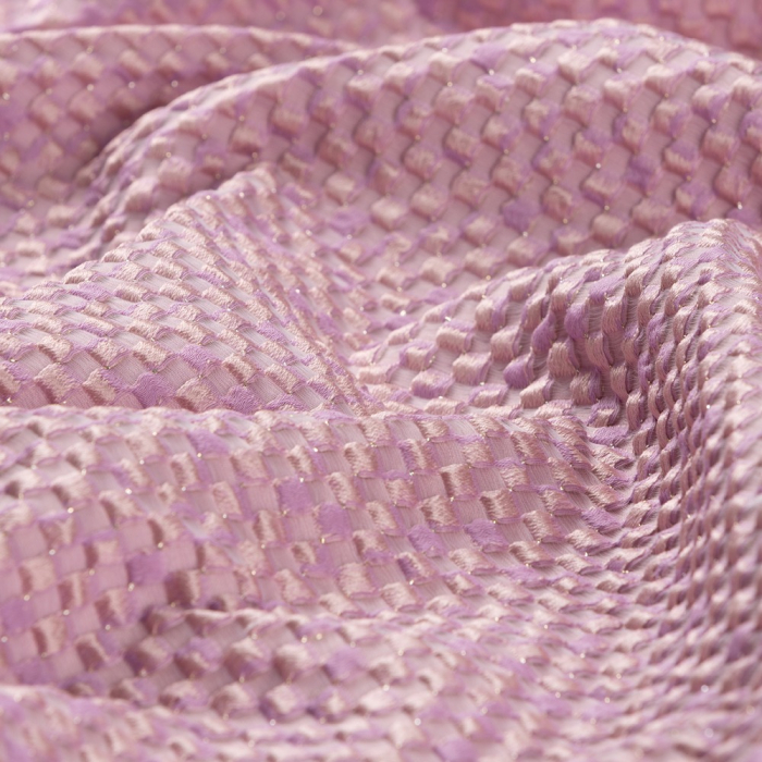 Böttger Stoffenwinkel - roze couture jacquard lame Italiaans import - 65707