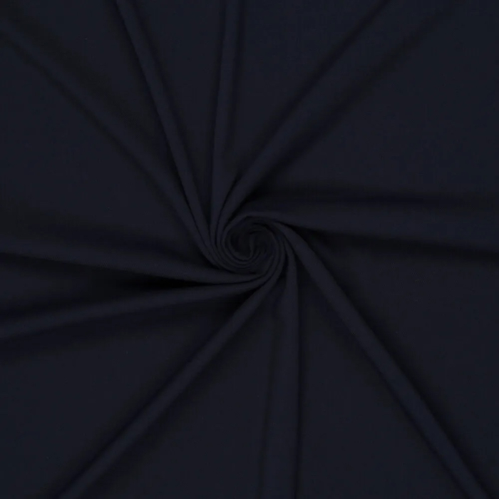 Böttger Stoffenwinkel - donkerblauw bamboe recycled polyester mix stof met stretch - 65891