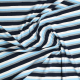 Böttger Stoffenwinkel - blauw grijs off white gestreept katoen tricot met stretch - 48351