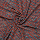 Böttger Stoffenwinkel - rood denim blauw zigzag jacquard Italiaans import - 55062