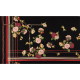 Böttger Stoffenwinkel - Italiaanse zwarte paneelstof van viscose tricot met strepen, bloemen en riemen - 55210